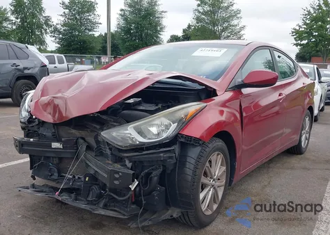 2016 Hyundai Elantra Se from USA, damaged, VIN 5NPDH4AE0GH723114